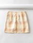 Fashion Yellow Plaid Plaid Printed Split Skirt