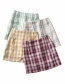 Fashion Fuchsia Check Print Skirt