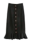 Fashion Black Breasted Skirt