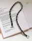 Fashion Black Leather Braided Fine Chain Necklace