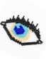 Fashion Sapphire Bead Braided Eye Accessories