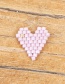 Fashion Pink Bead Woven Love Accessories