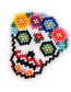 Fashion Red Bead Woven Skull Accessories