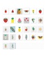 Fashion Color Circle Bead Woven Fruit Plant Flower Series Accessories