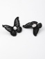 Fashion White Embroidered Butterfly Duckbill Clip