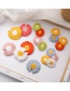 Fashion Two Flowers Yellow + White Flower Hairpin