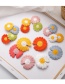 Fashion Two Flowers Yellow + Blue Flower Hairpin