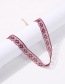 Fashion Red Wine Alloy Lace Necklace