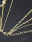 Fashion Golden Alloy Shell Beaded Multi-layer Necklace