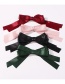 Fashion Wine Red Double Cloth Bow Hairpin