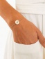 Fashion Rose Gold Stainless Steel Engraved Penguin Geometric Bracelet 13mm