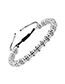 Fashion White K Micro-set Black Zirconium Woven Adjustable Bead Adjustable Bracelet