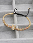 Fashion Golden Micro Inlaid Zircon 3x 8mm Colored Diamond Ball Woven Crown Bracelet