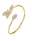 Fashion 18k Flower Copper Zirconium Adjustable Bracelet