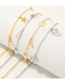 Fashion gold color butterfly shape decorated bracelet