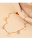Fashion gold color butterfly shape decorated bracelet