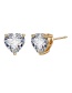 Fashion Golden Pearl Geometric Round Pin Earrings