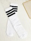 Fashion White Striped Stockings