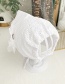 Fashion White Children's Fabric Lace Flower Tether Hat