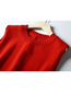 Fashion Red Round Neck Back Corded Yarn Vest
