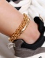 Fashion Golden Alloy Chain Anklet Set