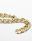 Fashion Golden Chain Alloy Single Layer Anklet