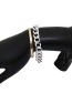 Fashion Mixed Color Suit Metal Flat Snake Chain Alloy Bracelet