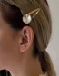 Fashion Small Large Faceted Gemstone Hair Clip