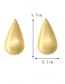 Fashion Silver Silver-plated Smooth Drop-shaped Alloy Stud Earrings