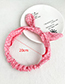 Fashion Pink Cloth Bow Wave Point Hair Band