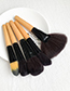 Fashion Khaki 24pcs Wooden Makeup Brush Set
