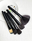 Fashion Black 24pcs Wooden Makeup Brush Set