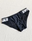 Fashion Black Lace Tie Split Swimsuit