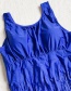 Fashion Royal Blue Tassel One-piece Swimsuit