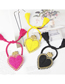 Fashion Yellow Love Hit Color Rice Beads Hand-woven Tassel Bracelet