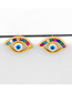 Fashion Small Eyes Dripping Eye Diamond Stud Earrings
