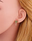 Fashion Green Coconut Diamond Stud Earrings