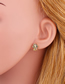 Fashion Wave Irregular Earrings With Wavy Diamonds