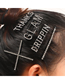 Fashion Cross Alloy Cross-cut Hollow Hair Clip