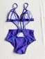 Fashion Purple One-piece Swimsuit