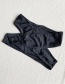Fashion Black Cross Split Swimsuit