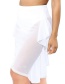 Fashion White Mesh Stitching Cutout High Waist Solid Skirt