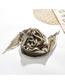 Fashion Dark Gray Dandelion Embroidered Contrast-edged Rhombus Scarf