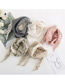 Fashion White Small Floral Lace Stitching Triangle Scarf