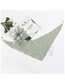 Fashion Beige Small Leaf Embroidered Tassel Triangle Scarf