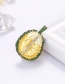 Fashion Yellow Alloy Brooch With Durian Contrast