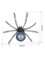 Fashion Gun Black Alloy Pearl Brooch With Spider