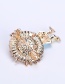 Fashion Color Alloy Oil Drop Frog Hit Color Geometric Brooch