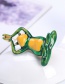 Fashion Green Alloy Dripping Frog Hit Color Brooch