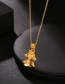 Fashion Golden Angel Baby Stainless Steel Alloy Necklace